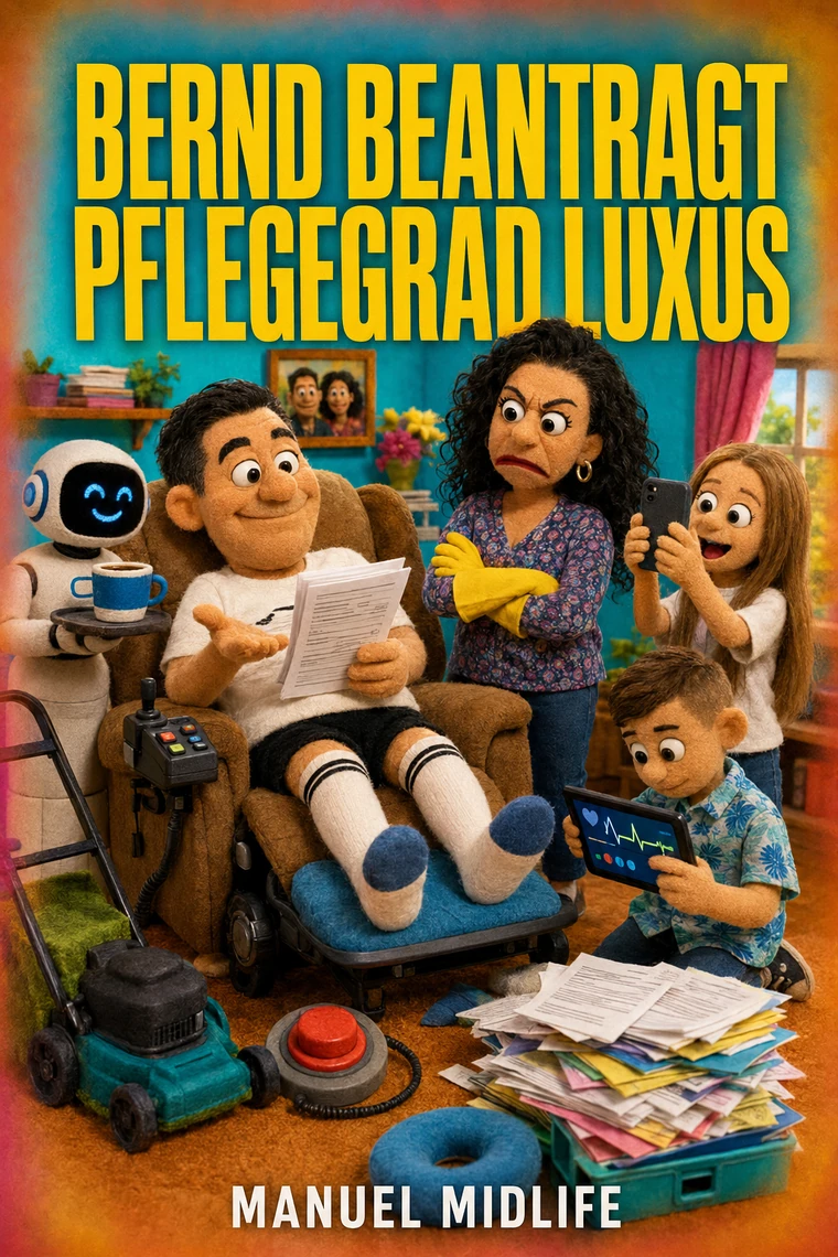 Buchcover: Bernd beantragt Pflegegrad Luxus